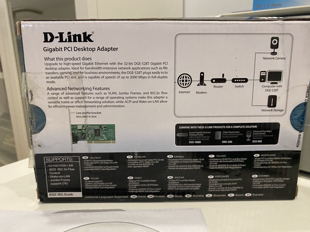 Placa Gigabit D-Link PCI