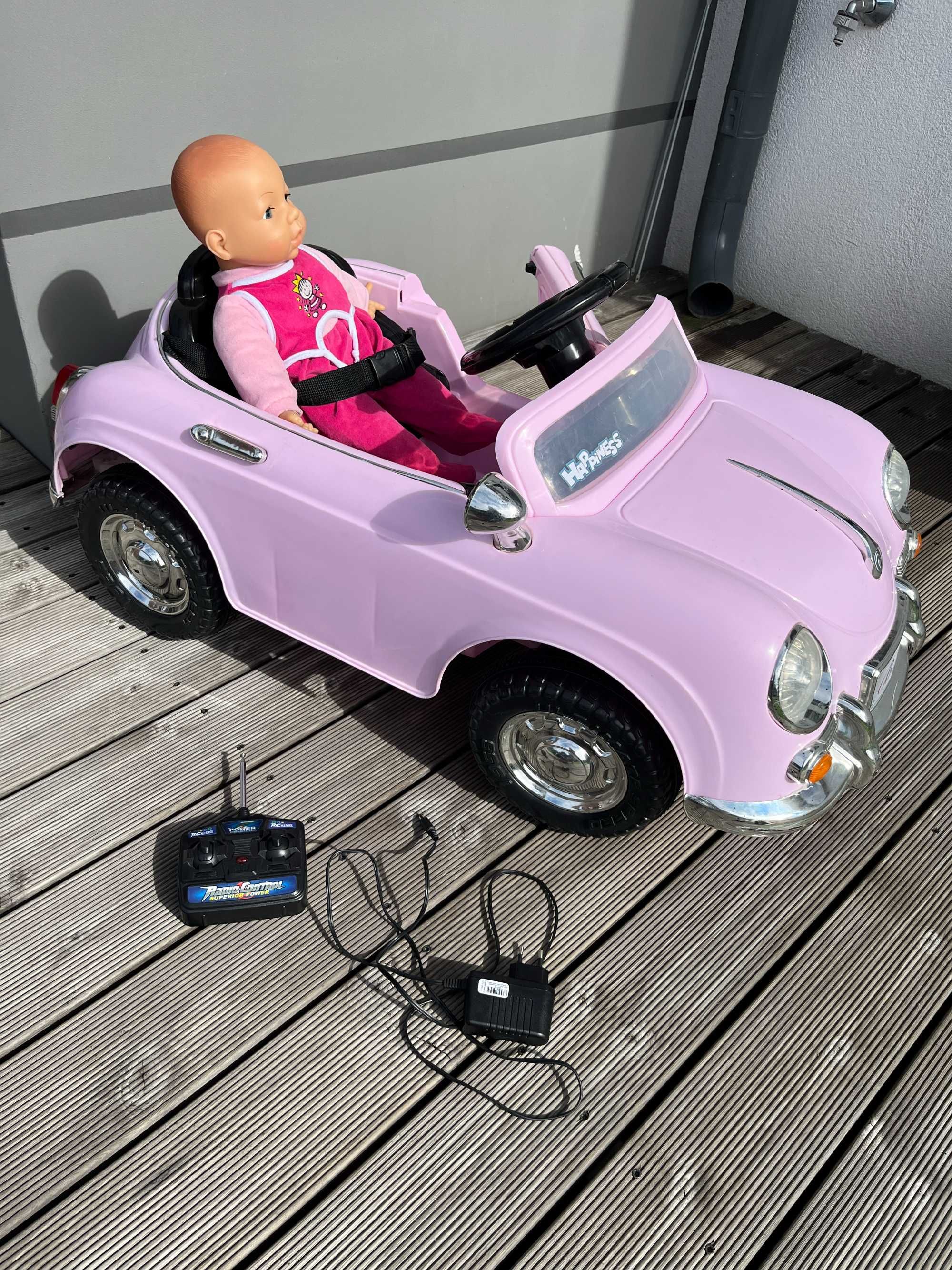 Różowy Samochód auta na akumulator dla dzieci z pilotem do sterowania