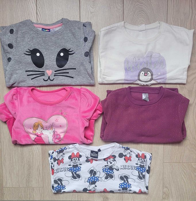Zestaw na chłodne dni 5x bluza 110/116