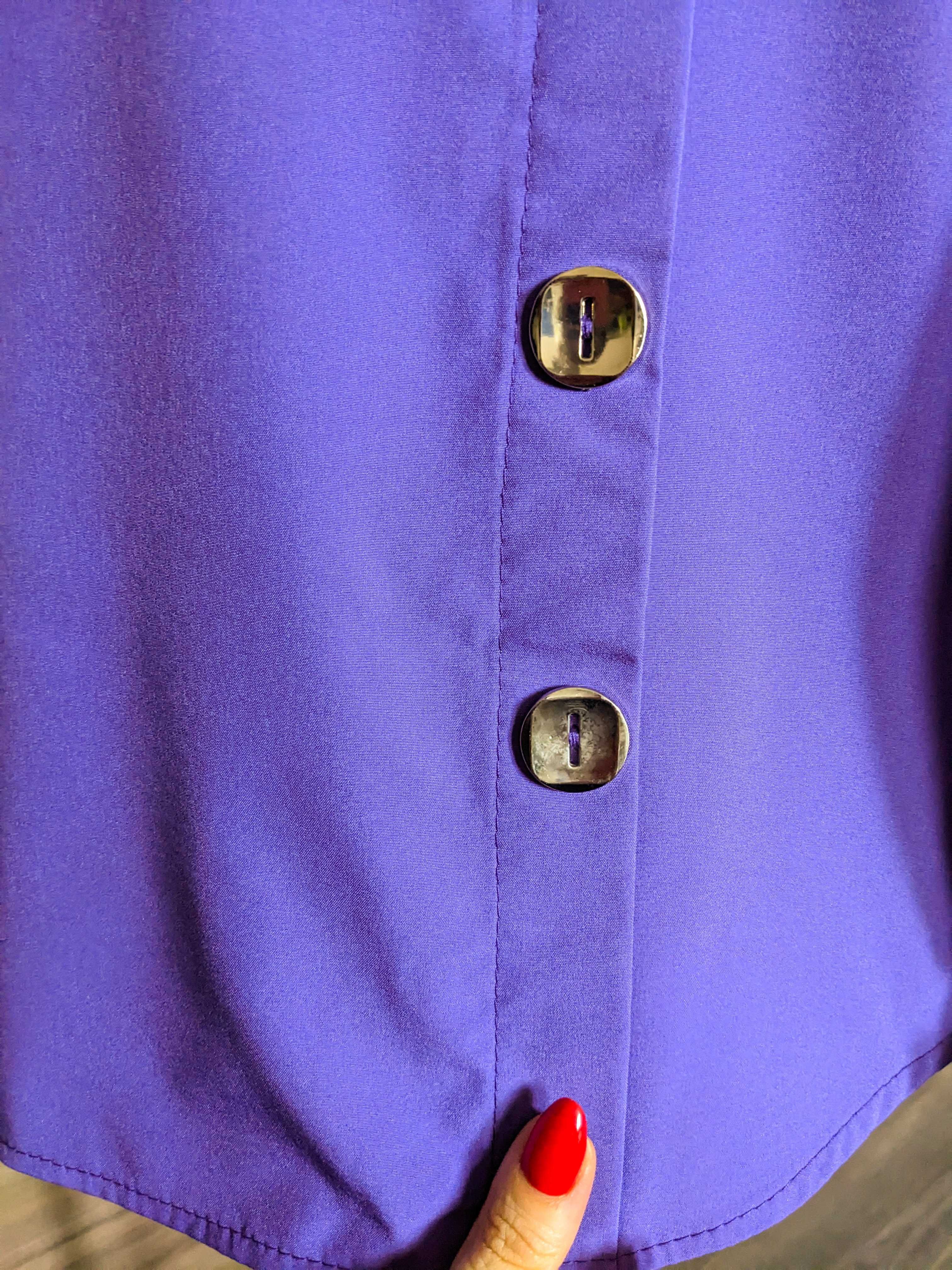 Блуза з вставками і рюшами
