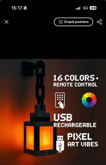 Lampa nocna Minecraft – 16 kolorów, które odmienią Twój pokój!