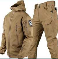 Куртка и штаны softshell на флисе койот, военная форма Дропшипинг опт