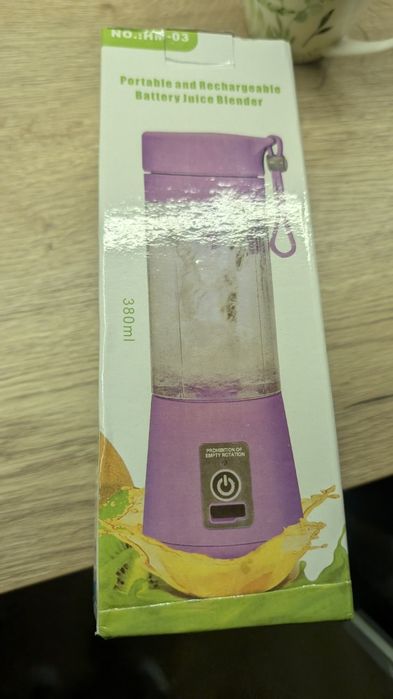 Blender kielichowy JUICE CUP | Mini mikser do smoothie | Fioletowy | 3