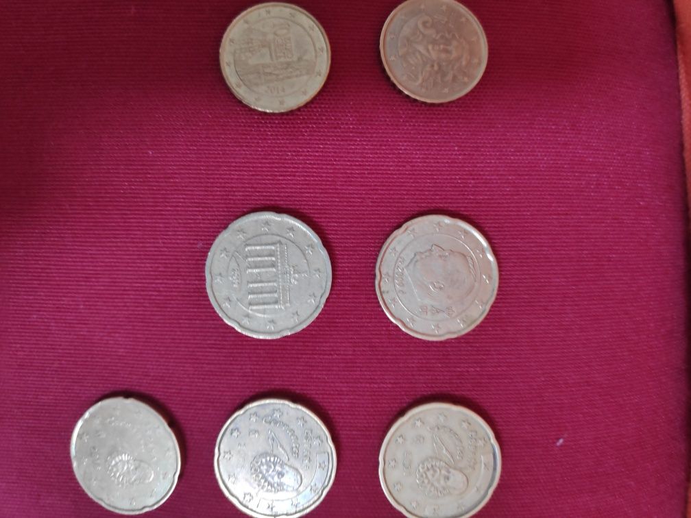 Moedas de escudos.