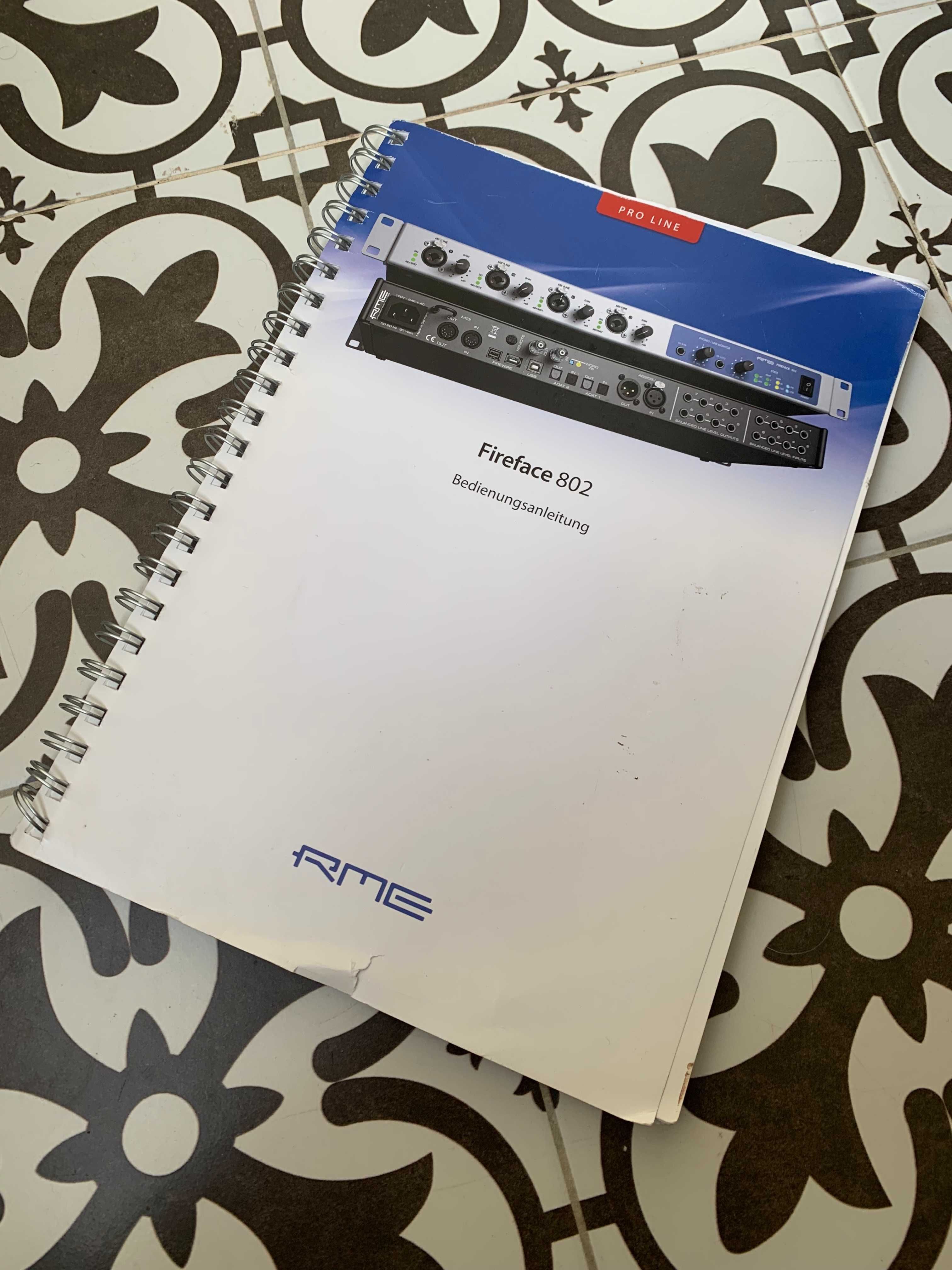 RME Fireface 802 Interface Audio USB/Firewire 19" rack (60 ch/canais)