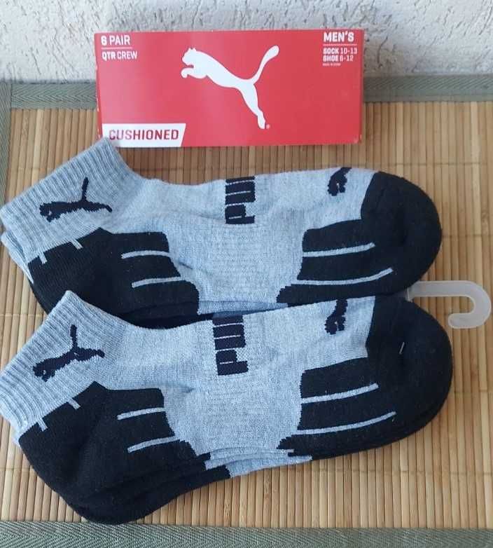 Шкарпетки носки короткие PUMA, 3-6 пар, р. 41-45 (10-13 US), оригинал