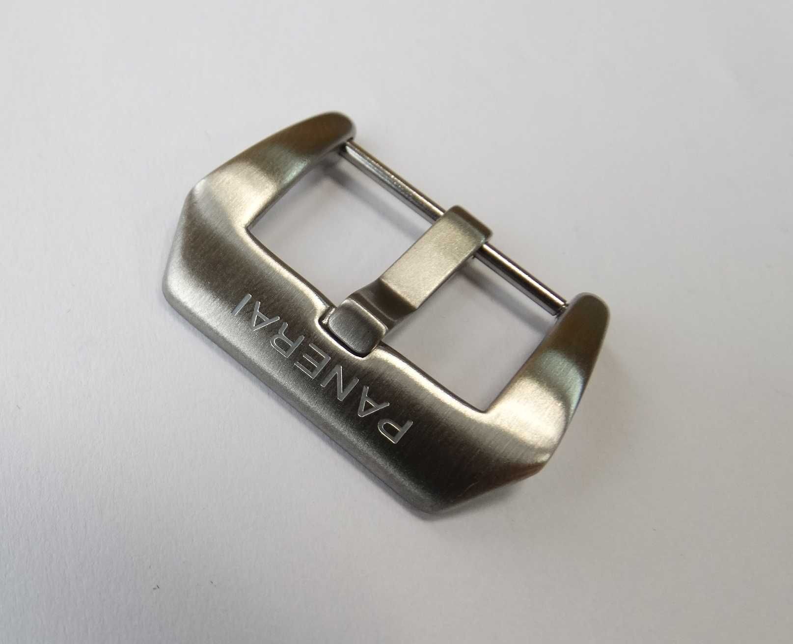 Zapięcie klamra pre-v szczotkowana 24mm do PAM Panerai do paska z logo