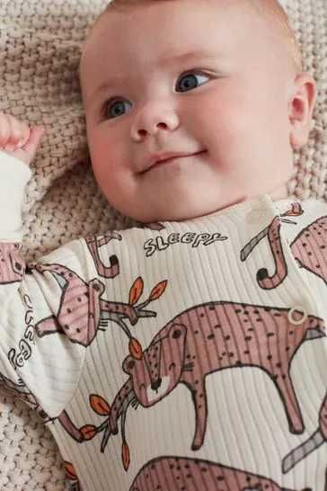 Pajacyki NEXT 0-3 m 62 cm do 6 kg nowe 3 pack zwierzątka