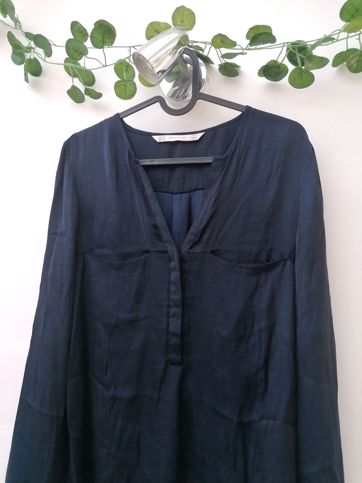 Blusa Azul Marinho estilo camisa