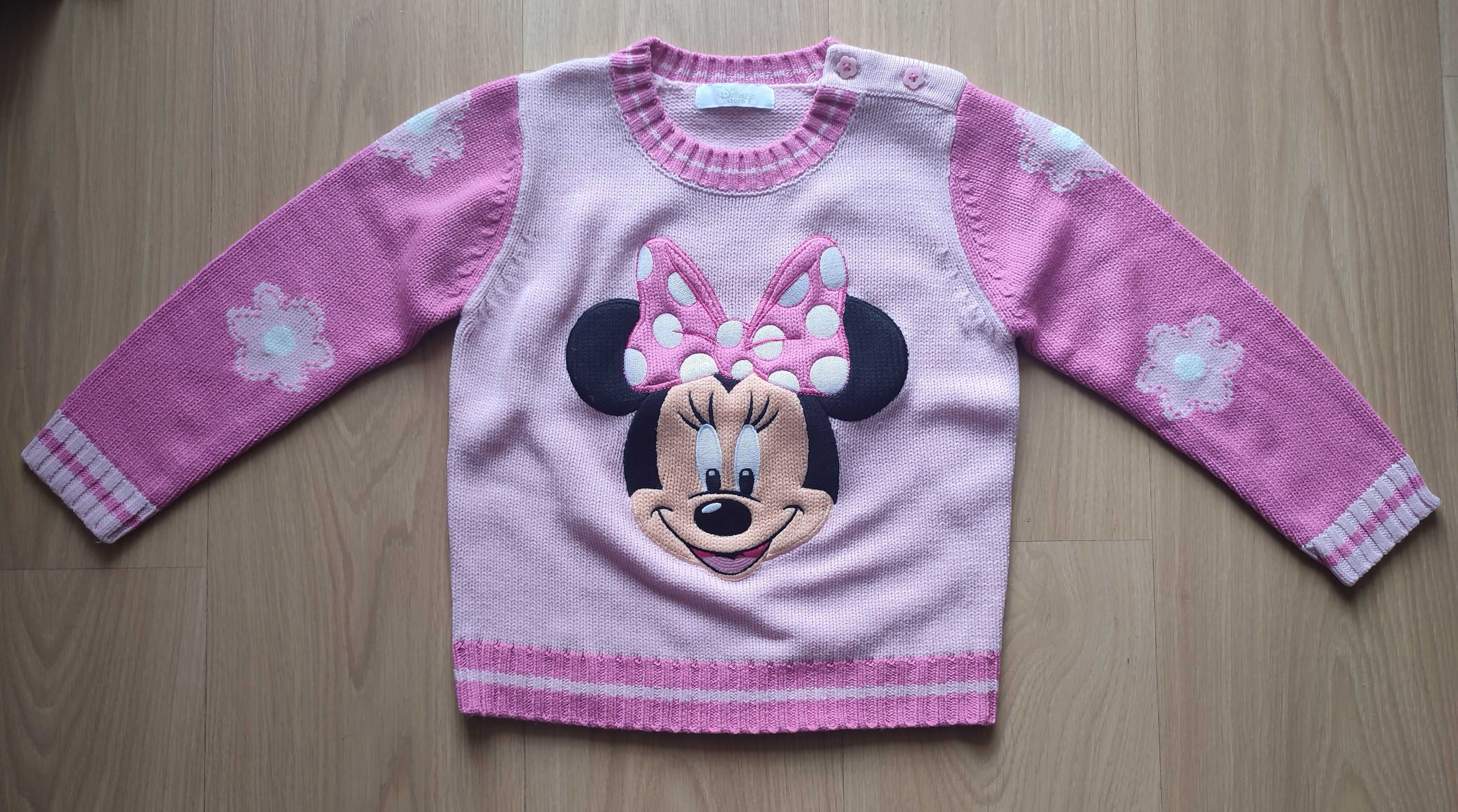Sweter Disney Store Myszka Minnie roz. 104