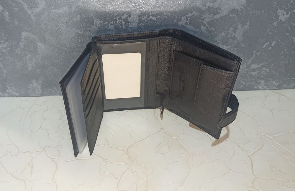 Мужской кожаный кошелек DR.BOND  портмоне чоловічий шкіряний гаманець