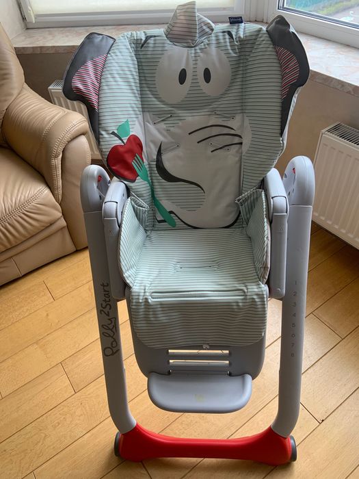Стільчик для годування Chicco Polly 2 Start чікко слон слоник чикко