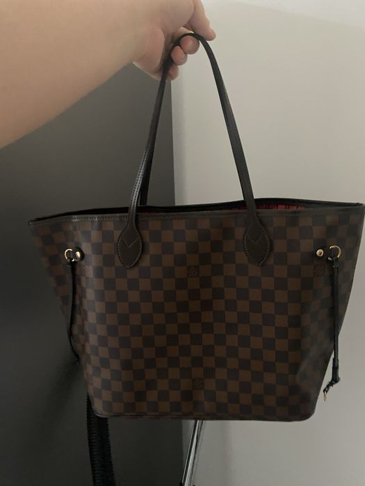 Louis Vuitton Neverfull MM skóra naturalna