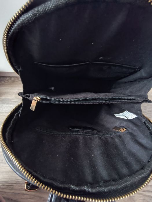 Plecak czarny skóra ekologiczna