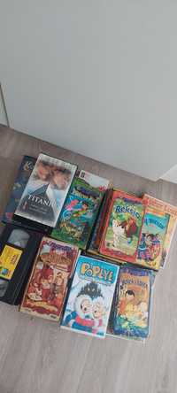 Kasety VHS bajki filmy 36 sztuk