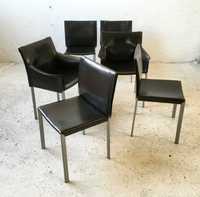 Enrico Pellizzoni włoskie krzesła Bilbao lata 90 vintage design