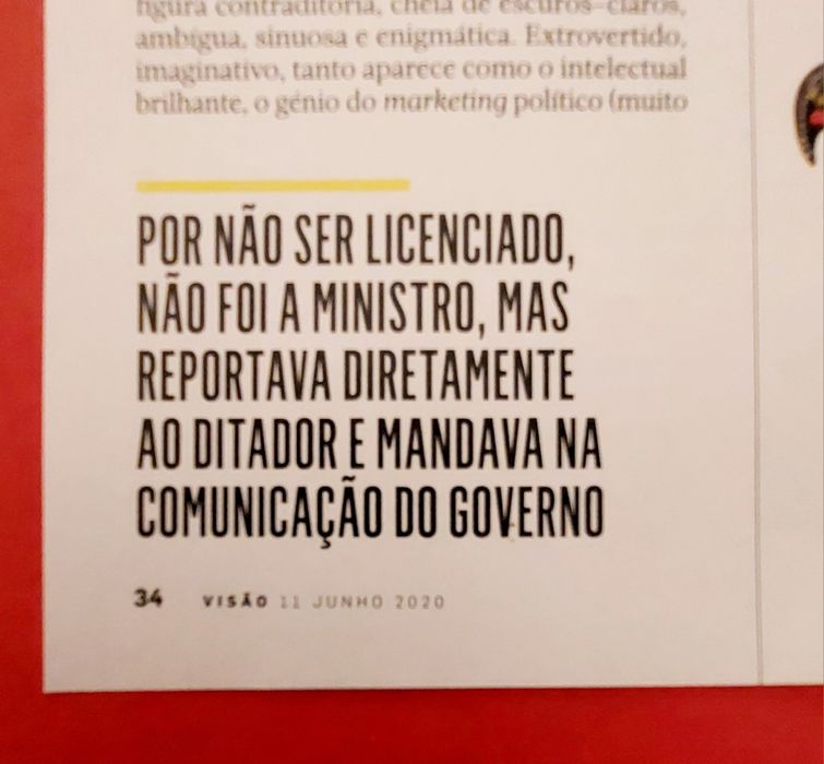 António Sérgio / VISÃO 2020