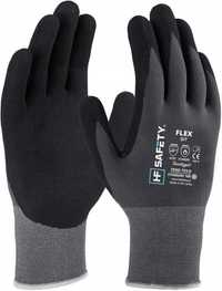 10 par rękawic HF SAFETY FLEX nitrylowe rozmiar M/8 + Faktura VAT
