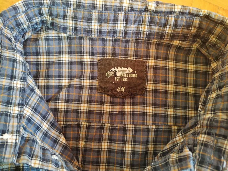 Trzy „męskie” koszule dla  chłopca 86 cm