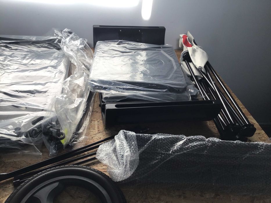 przyczepka rowerowa przyczepa dla psa stol krzeslo kempingowe czarny