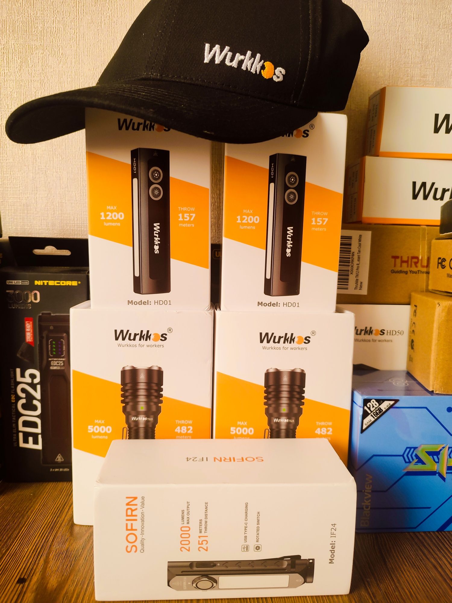 Wurkkos HD50,TD07,TS10 MAX!TS22XHP70.3,HD01,TD02,TD04,Sofirn HS21,HS41