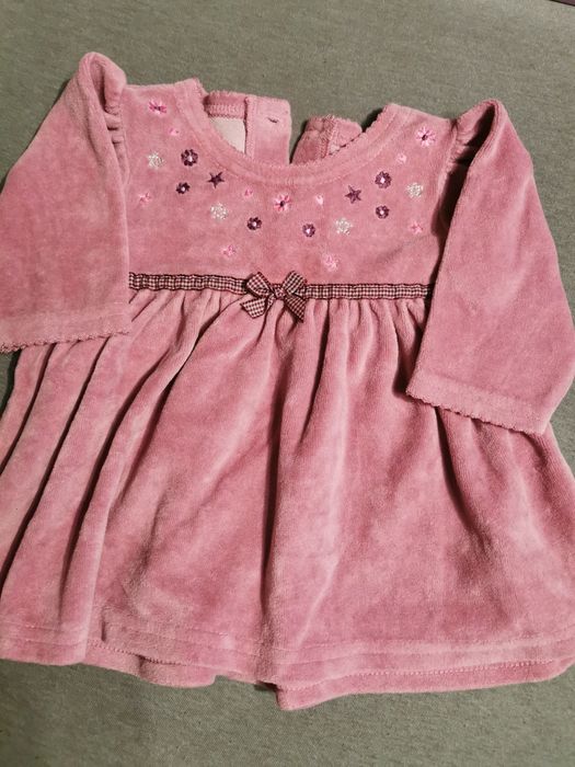 Zestaw Sukienka x2 George new baby 4,5 kg i 4,1 kg 52 56