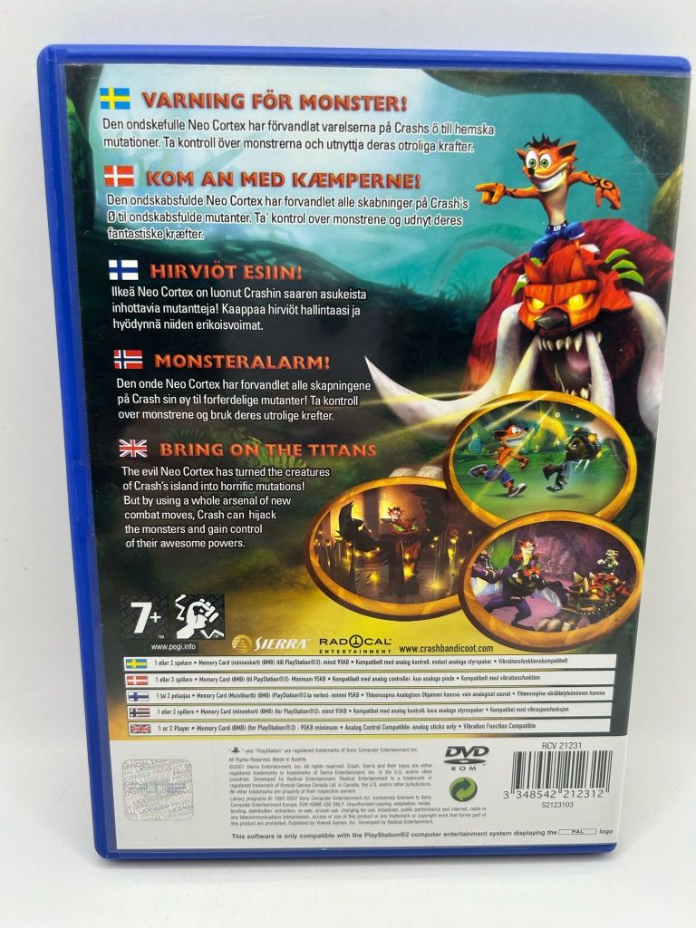 Crash of The Titans 3xA Ps2 nr 9890