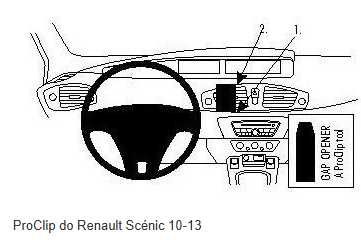 Proclip Brodit do Renault Scenic 10-13