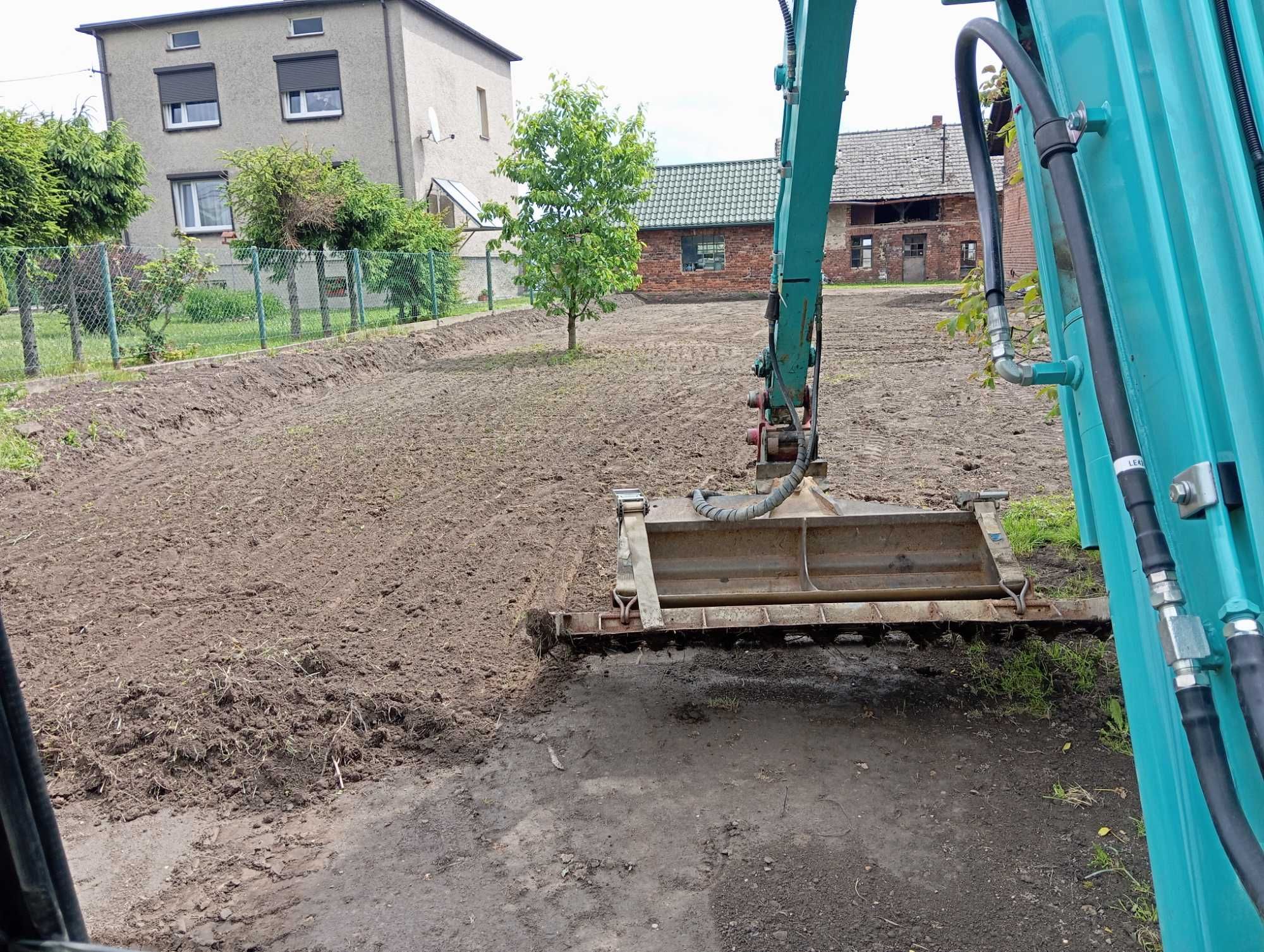 koparka Wyry Gostyń wykopy drogi dojazdowe minikoparka ładowarka