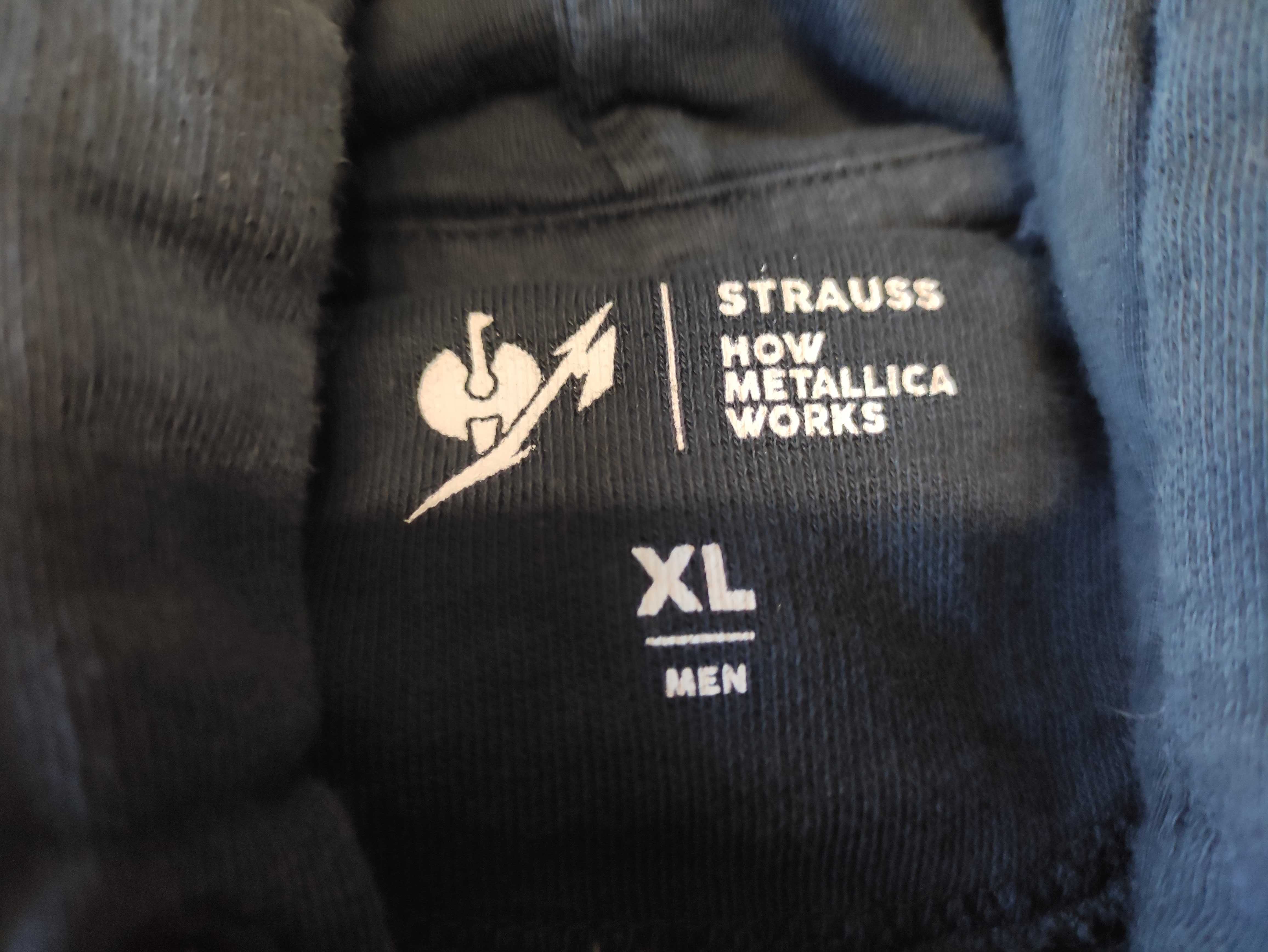 Męska bluza robocza z kapturem Engelbert Strauss Metallica r. 2XL bdb