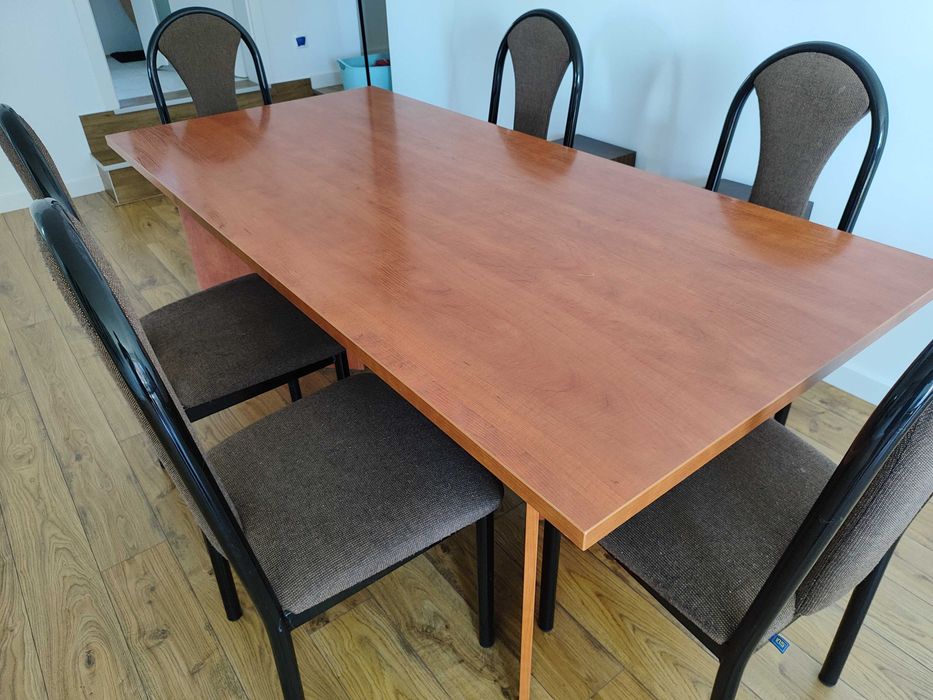 Stół konferencyjny jadalnia salon 6 krzeseł Nowy Styl