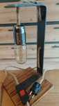 Lampka nocna Retro Industry - Drewno i stal