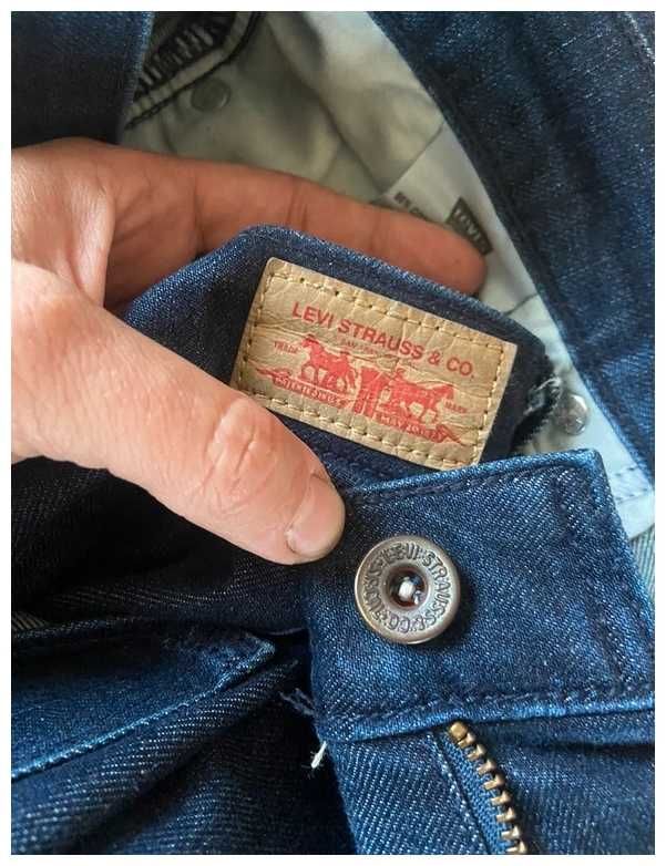 S m levis spodnie szarpane nogawki jeans skinny dzinsy ciemne 36 38