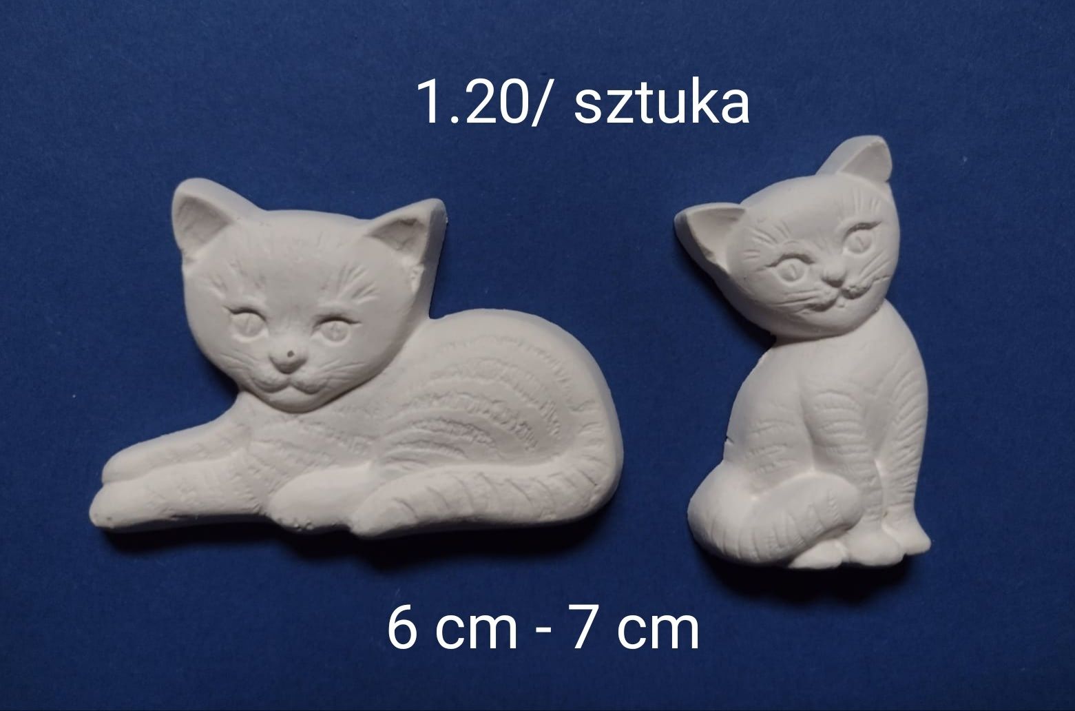 zestaw 25 gipsowych figurek do malowania