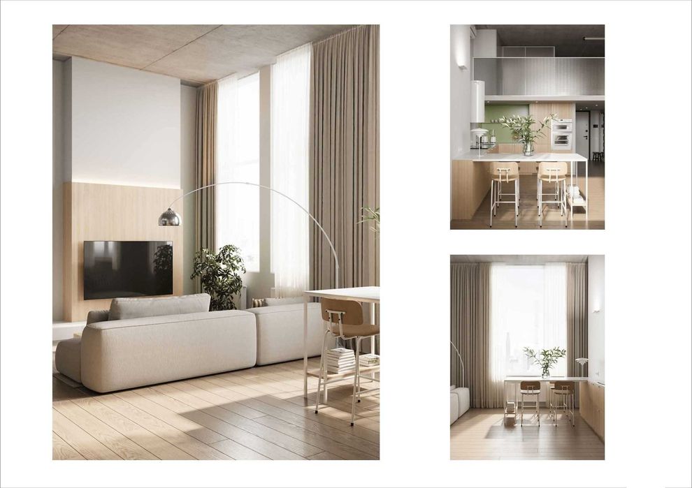 Новий авторський пентхаус в ЖК Manhattan City 80,5 кв.м.