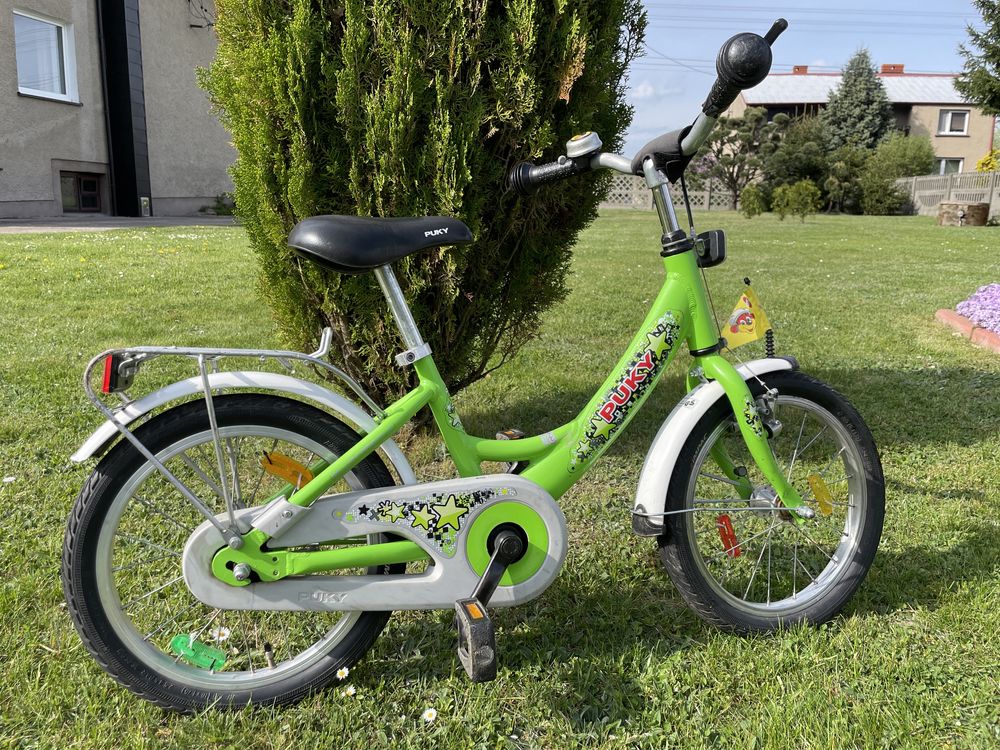 Puky 16 cali zielony rower dziecięcy