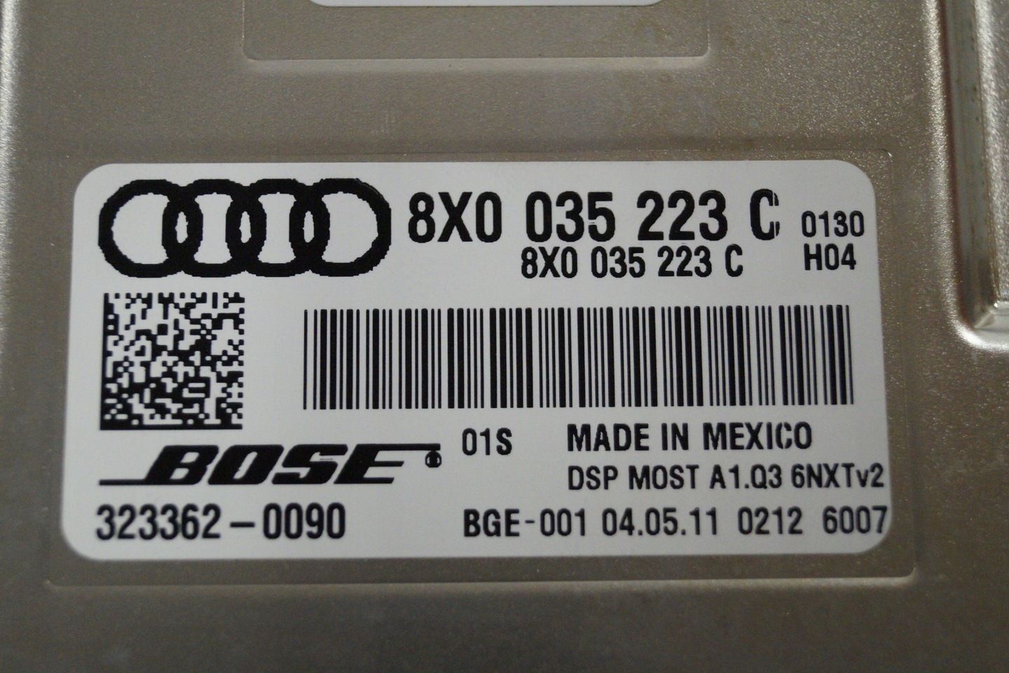 AUDI Q3 8U WZMACNIACZ BOSE 8X0035223C AUDIO