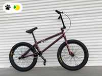 Новий велосипед для трюків, BMX, бордо (є різні розміри та кольори)