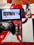Switch Oled com 10 jogos e Joycons Zelda! Comando pro!!