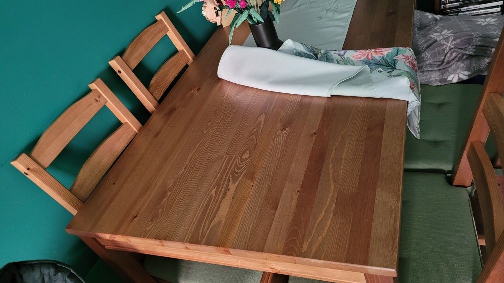 JOKKMOKK/HAGERNAS Stół z 4 krzesłami