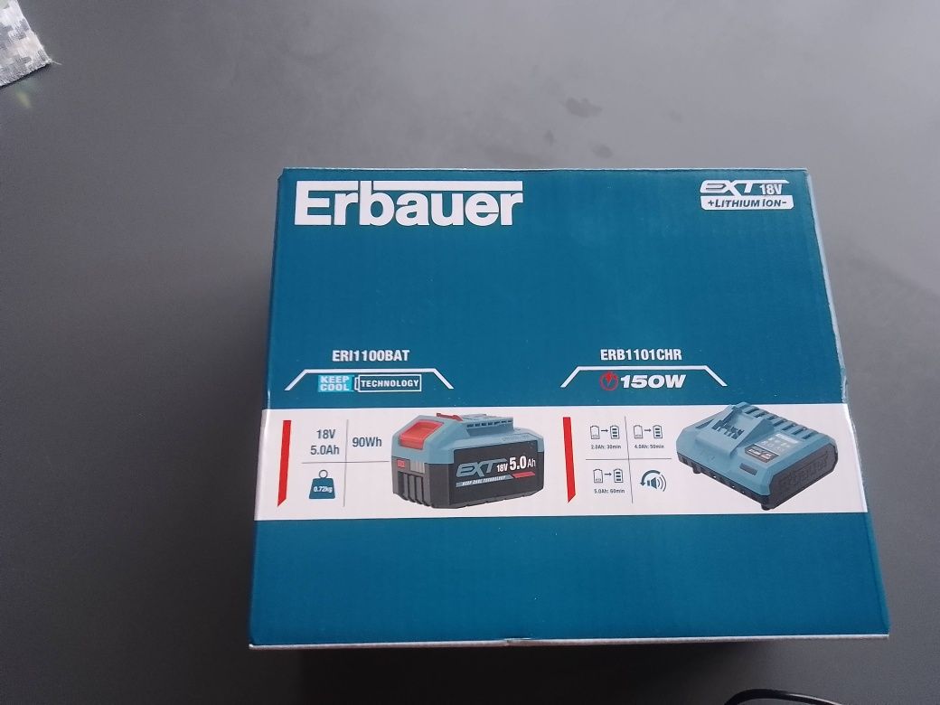 Akumulator 5Ah 18V plus ładowarka Erbauer