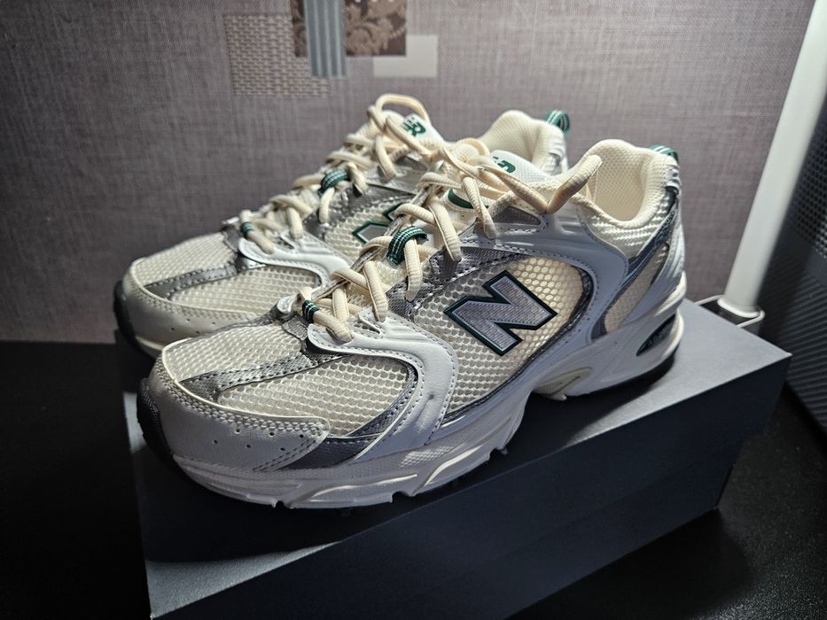 Оригінал New  Balance 530 MR530SX 41.5 (8) 26 см Білий/ Зелений