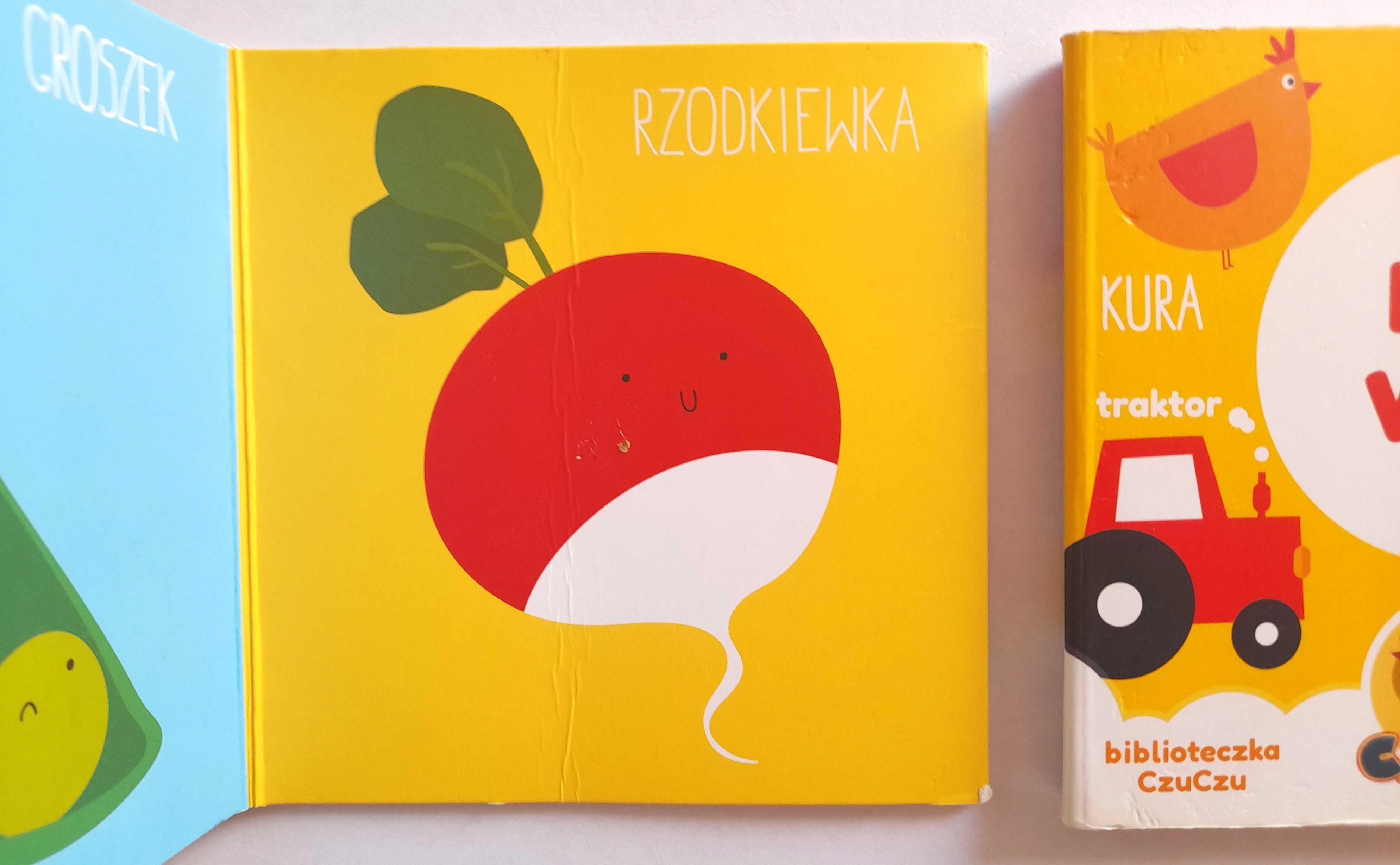 Biblioteka CzuCzu. OWOCE I WARZYWA, NA WSI (książeczki harmonijki)