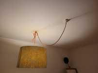 Lampa wisząca klosz i lampa stojąca komplet