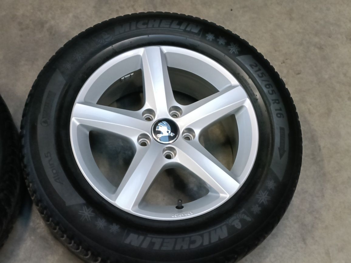 Koła zimowe Alufelgi Skoda 16 cali 5x112 Yeti Karoq Enyaq Superb