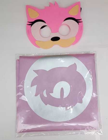 Amy Rose Sonic maska przebranie kostium strój karnawałowy Hedgehog