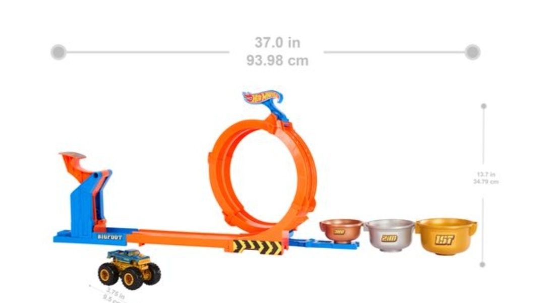 Ігровий набір Hot Wheels Monster Trucks Петлі та трюки (JBX64)