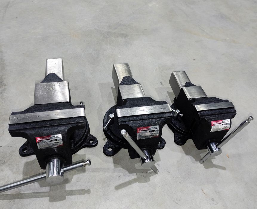 Лещата слюсарні  100 125 150 200 мм Haisser тіски  з наковальн