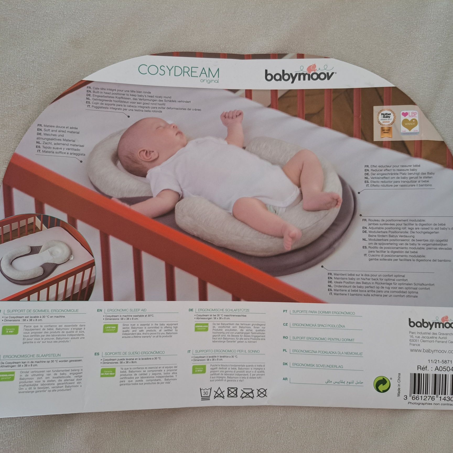 Almofada/Suporte ergonómico para bebés babymoov