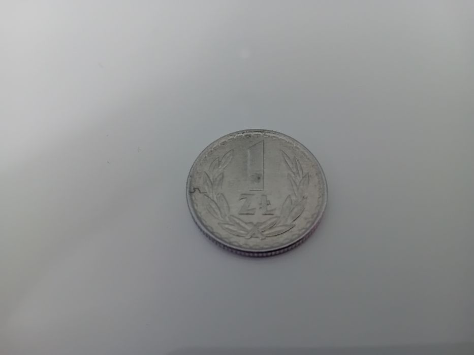 1zł z 1985 roku z wadami